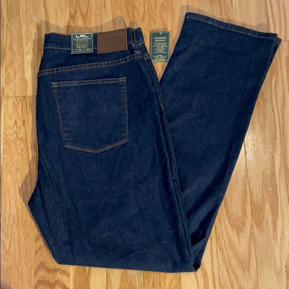 Lauren Ralph Lauren Slimming Modern Skinny 16 x 32